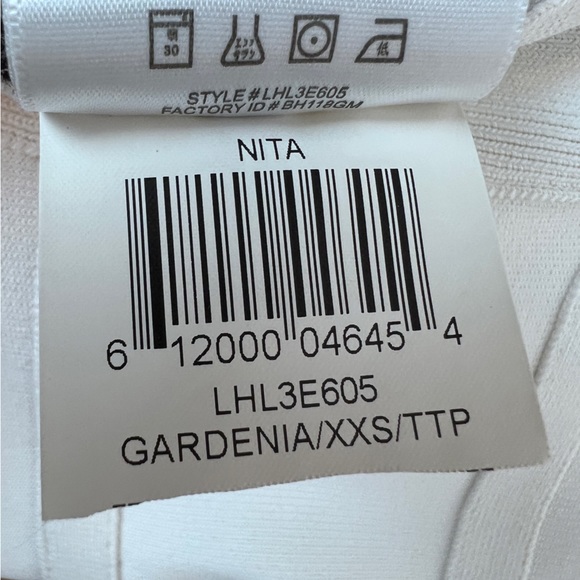 BCBGMAXAZRIA GARDENIA NITA LINED PENCIL SKIRT White Bandage SIZE XXS - Picture 12 of 13